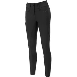 Damen Reithose LAURE Softshell Grip, Ganzbesatz, black 40