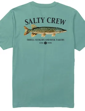 T-shirt à Manches Courtes Euro Pike Premium Mackerel L - Salty Crew - FashionsVida