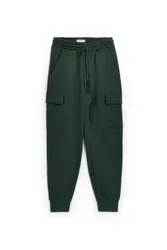 Pantaloni cargo verdi in 100% cotone PTMP2647 XL