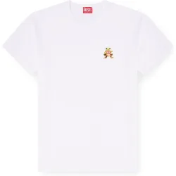 Camiseta de manga corta de hombre con detalle de rana y logotipo
