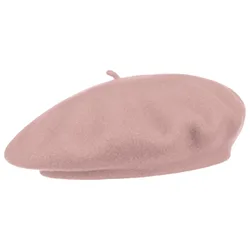 Beret with Cashmere by - rose - Female - Size: One Size