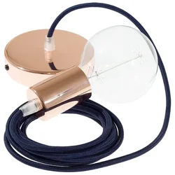 Cables Suspension Luminaire Rm20 50 Cm Dark Blue / Copper One Size