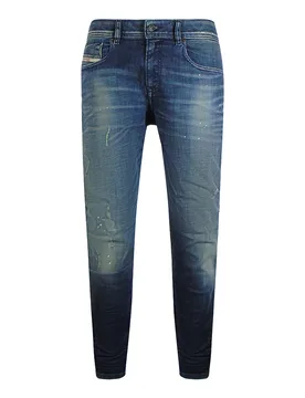 Mens 1979 Sleenker-R Blue Denim Pants Cotton - Size 32w/32l - Diesel - FashionsVida