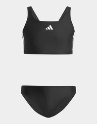 Bikini 3-Stripes V-Back Junior - Nero, nero nero Bambino taglia 7-8Y