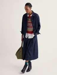 Pure Cotton Denim Jacket Dark Navy female