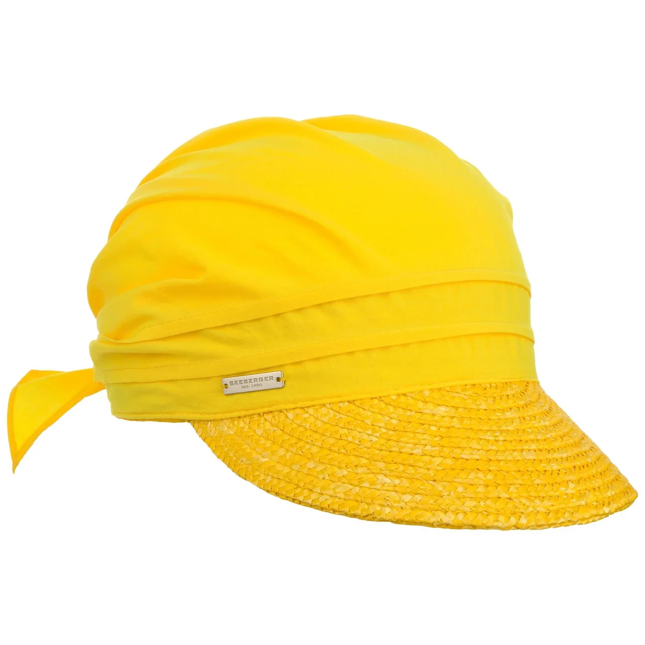 Ansali Straw Visor Cap by - yellow - Unisex - Size: One Size - Seeberger - FashionsVida