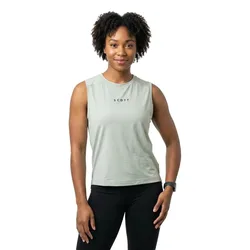 Defined Lightweight Sleeveless T-shirt Spray Grey XS Women