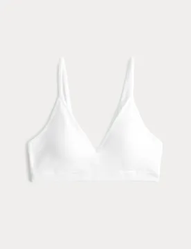 First Bra Seamless Ribbed Crop Top White female - M&S - FashionsVida