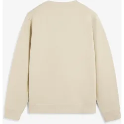 Sudadera de hombre con cuello redondo y logo bordado a tono
