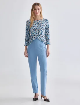 Pantalón de mujer liso goma cinturilla - Zermatt - FashionsVida