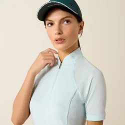 Damen Funktionsshirt SOQUEL ¼ ZIP starlight blue XS
