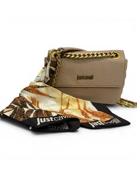 Borsa a tracolla Foulard Eyelets Donna Naturale in Similpelle - Just cavalli - FashionsVida