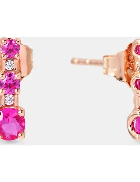 Pendientes de oro, diamantes y rubís - El Corte Inglés - FashionsVida