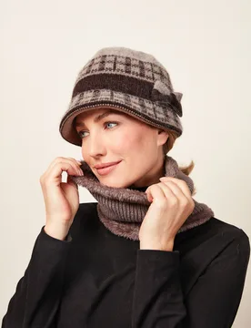 Pagen Rundschal Rippenstrick taupe - 3Pagen - FashionsVida
