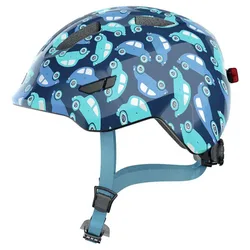 Casco Junior Smiley 3.0 Led Blue Car