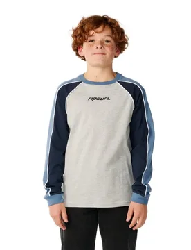 Maglietta A Maniche Lunghe Archive Sandman Panel Grey Marle 16 Anni - Rip curl - FashionsVida