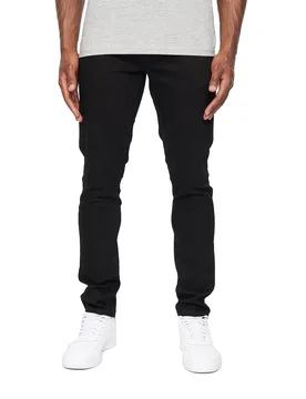 Mens Barbeck Slim Jeans (Solid Black) - Size 32 Short - Crosshatch - FashionsVida