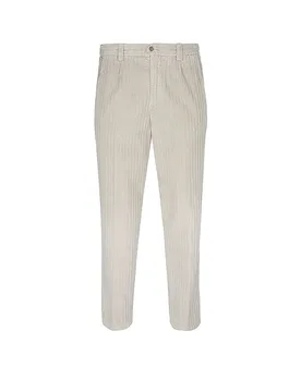 Pantalone in velluto a coste PORTOFINO crema 48 - Briglia - FashionsVida