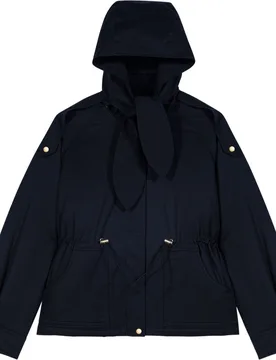 Parka de mujer 100% algodón midi acolchada con capucha desmontable - Maje - FashionsVida
