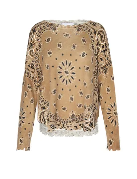 Maglione in cashmere marrone chiaro XS - Kujten - FashionsVida