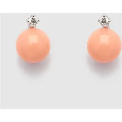 Pendientes Tú y Yo de oro, y brillantes