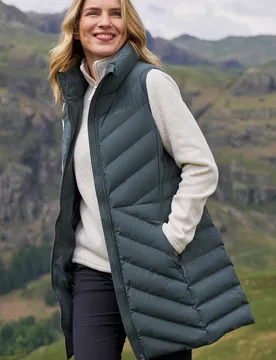 Anmore Womens Padded Gilet - Green - Green - Size: 18 - Mountain Warehouse - FashionsVida