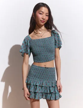 Top gomas mangas volantes - Green Coast - FashionsVida