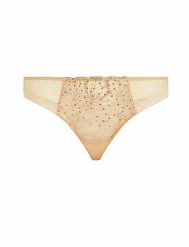 String FLEURS SIGNATURE toffee sequins camel 38 damen - Chantelle - FashionsVida