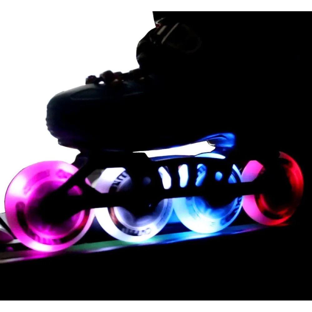 Pack de 2 ruedas de patín luces led Spotlight 64 mm 85A - KRF - FashionsVida