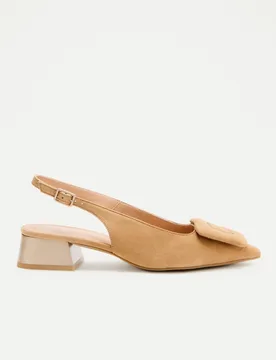 Zapato tacón, destalonado adorno - Latouche Comfort - FashionsVida