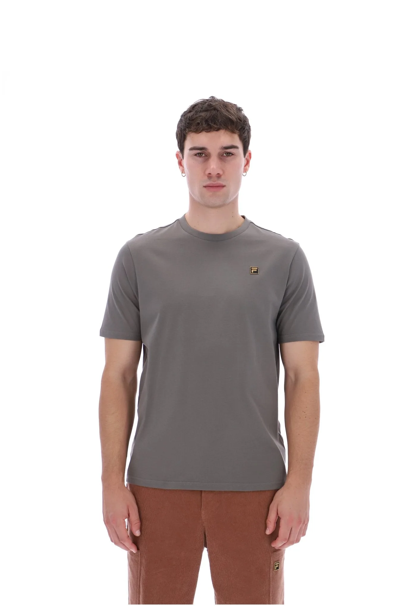 Gunmetal Yaxley 5 Premium T-Shirt - XS - FILA - FashionsVida