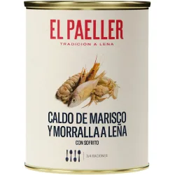 Caldo de marisco de Dénia a leña