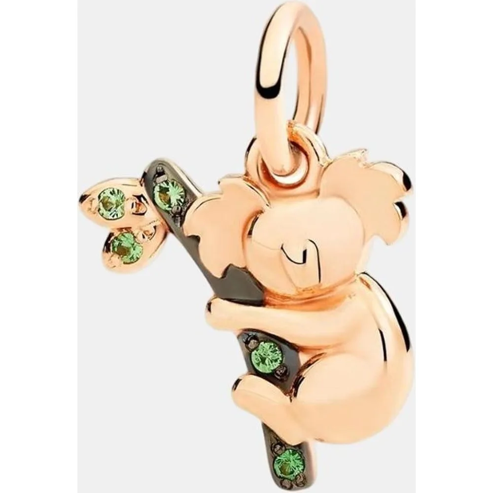 Charm Nature Koala de oro y tsavorita - DoDo - FashionsVida