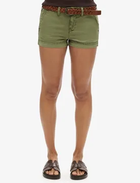 Superdry Damen Chino Hot Shorts Grün - Größe: 40 - 54.99 - FashionsVida
