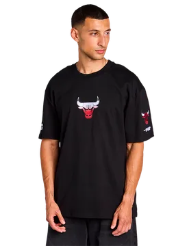 Bulls Wave Herren T-Shirts - Schwarz - Größe XL - Baumwoll-Jersey Black XL - Pro Standard - FashionsVida