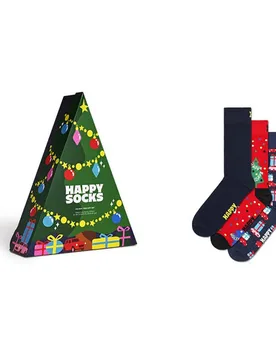 Chaussettes Crew Holiday Tree Gift Set 3 Paires Multicolor EU 41-46 Homme - Happy socks - FashionsVida