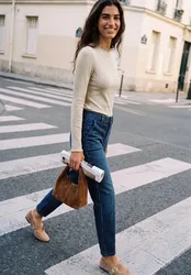 Street One Langarm Shirt mit Turtle Neck female Beige