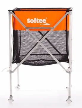 Chariot à Balles Pliable Aluminium Orange 89 x 58.5 x 58.5 cm unisex - Softee - FashionsVida