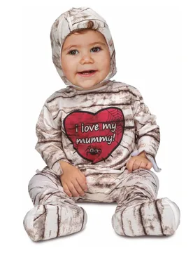 Mumien-Kostüm für Babys Halloween-Kostüm beige-braun - VIVING COSTUMES / JUINSA - FashionsVida