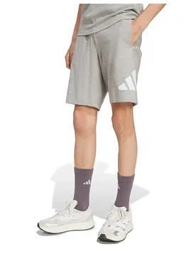 Pantaloni Corti Essentials Medium Grey Heather / White 11-12 Anni - Adidas - FashionsVida
