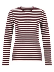 XL SLIM STRIPED LS T-SHIRT female