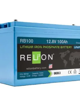 Wh 4sc Lifepo4 Deep Cycle Batterie 100ah 12v Blue 329 x 172 x 214 mm unisex - ReliOn - FashionsVida