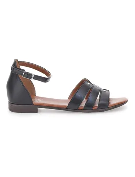 Sandali Bassi Neri con Borchiette 225485 38 - PITTARELLO LOOK - FashionsVida