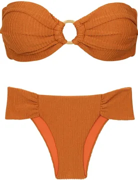 Bikini completo con sujetador bandeau y braga brasileña - Río de Sol - FashionsVida