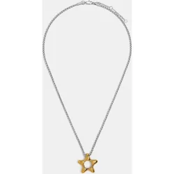 Collar de acero inoxidable con estrella decorativa