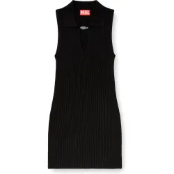 Vestido corto con placa oval d