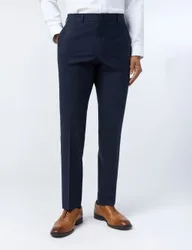 Slim Fit Wool Rich Performance Trousers Navy male