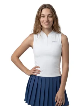 Rally Sleeveless T-shirt White M - Siroko - FashionsVida