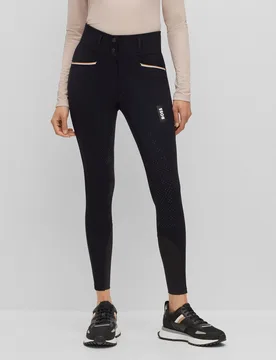 Equestrian Damen Reithose HAILEY Vollbesatz, black M - BOSS - FashionsVida