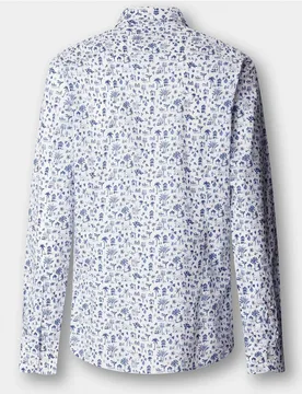 Camisa de hombre estampado isla fit tailored - Hackett - FashionsVida